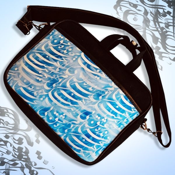 Love Calligraphy Tablet Bag - A chic and romantic accessory for your tablet.